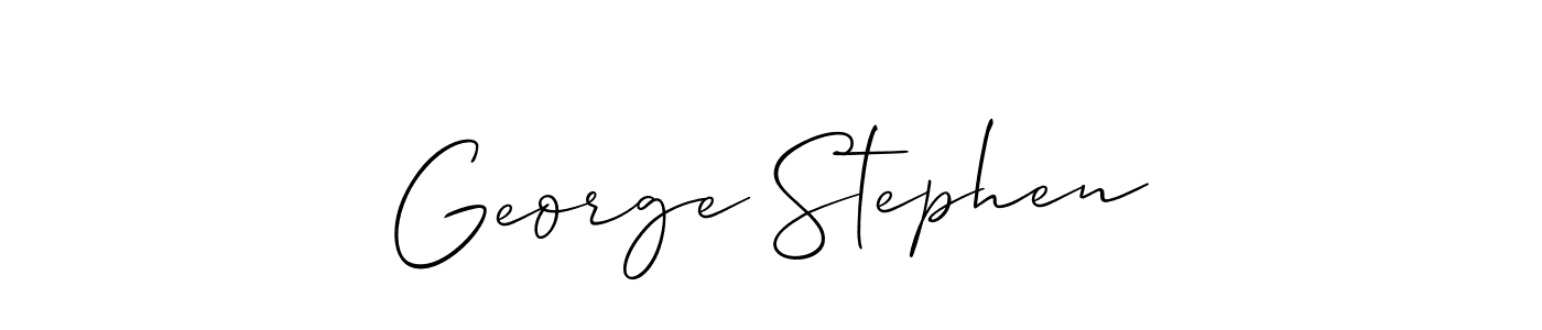 George Stephen stylish signature style. Best Handwritten Sign (Allison_Script) for my name. Handwritten Signature Collection Ideas for my name George Stephen. George Stephen signature style 2 images and pictures png