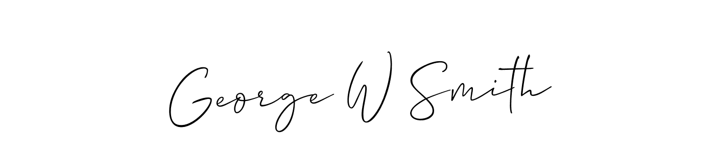 You should practise on your own different ways (Allison_Script) to write your name (George W Smith) in signature. don't let someone else do it for you. George W Smith signature style 2 images and pictures png