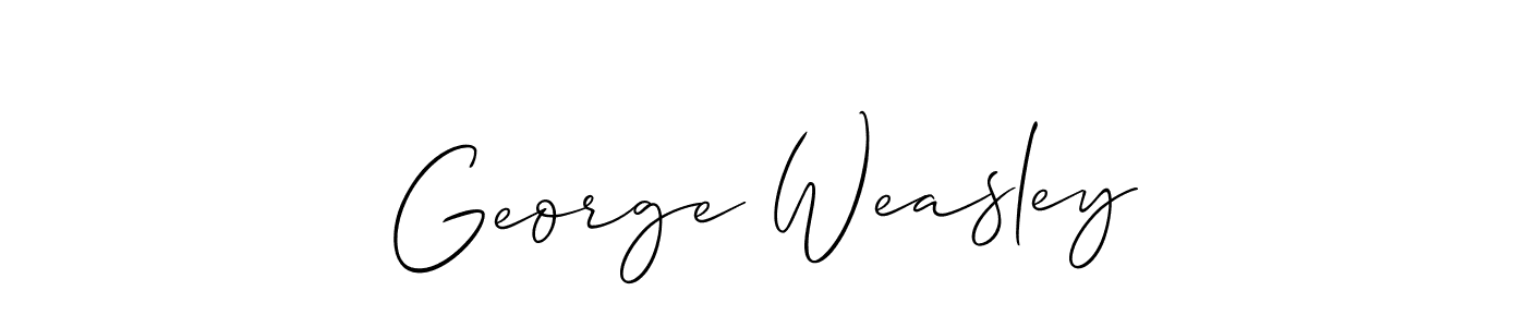 It looks lik you need a new signature style for name George Weasley. Design unique handwritten (Allison_Script) signature with our free signature maker in just a few clicks. George Weasley signature style 2 images and pictures png