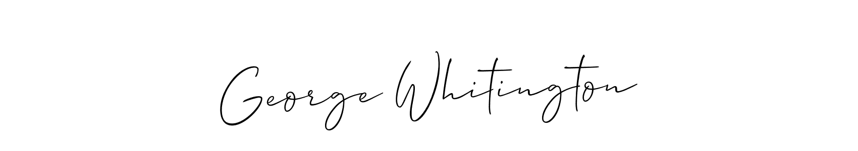 Similarly Allison_Script is the best handwritten signature design. Signature creator online .You can use it as an online autograph creator for name George Whitington. George Whitington signature style 2 images and pictures png