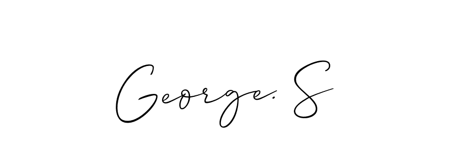 Also we have George. S name is the best signature style. Create professional handwritten signature collection using Allison_Script autograph style. George. S signature style 2 images and pictures png