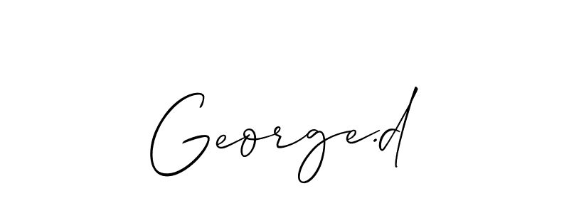 Make a short George.d signature style. Manage your documents anywhere anytime using Allison_Script. Create and add eSignatures, submit forms, share and send files easily. George.d signature style 2 images and pictures png