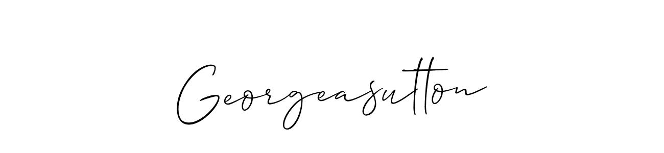 Also we have Georgeasutton name is the best signature style. Create professional handwritten signature collection using Allison_Script autograph style. Georgeasutton signature style 2 images and pictures png