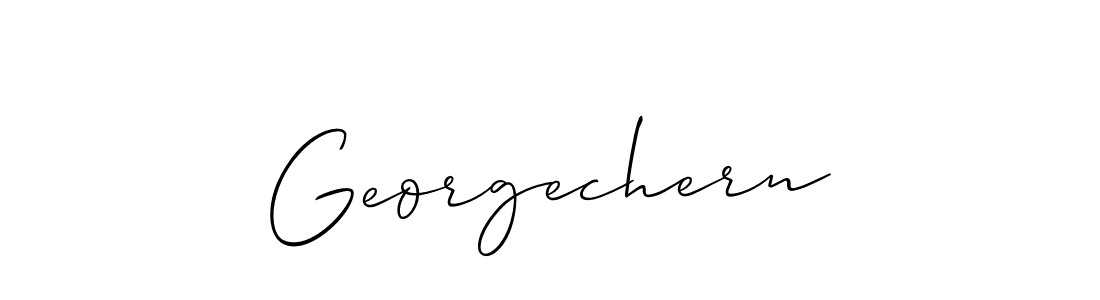 How to Draw Georgechern signature style? Allison_Script is a latest design signature styles for name Georgechern. Georgechern signature style 2 images and pictures png