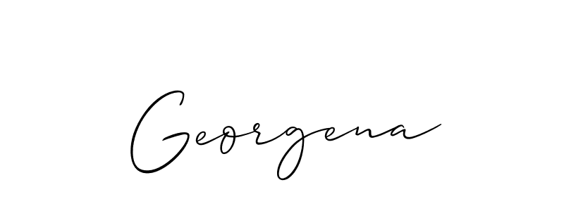 if you are searching for the best signature style for your name Georgena. so please give up your signature search. here we have designed multiple signature styles  using Allison_Script. Georgena signature style 2 images and pictures png
