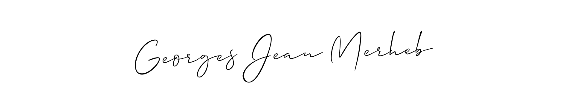 Design your own signature with our free online signature maker. With this signature software, you can create a handwritten (Allison_Script) signature for name Georges Jean Merheb. Georges Jean Merheb signature style 2 images and pictures png