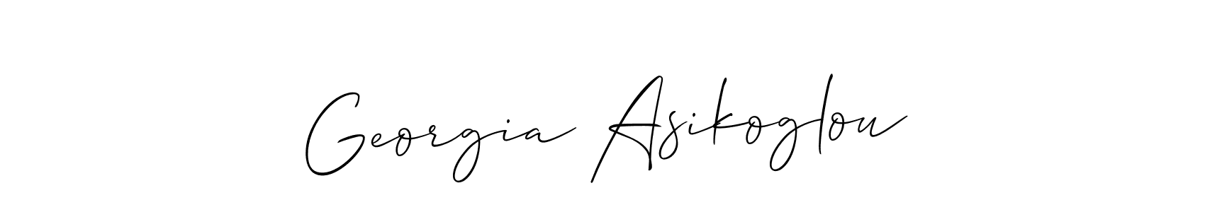 It looks lik you need a new signature style for name Georgia Asikoglou. Design unique handwritten (Allison_Script) signature with our free signature maker in just a few clicks. Georgia Asikoglou signature style 2 images and pictures png