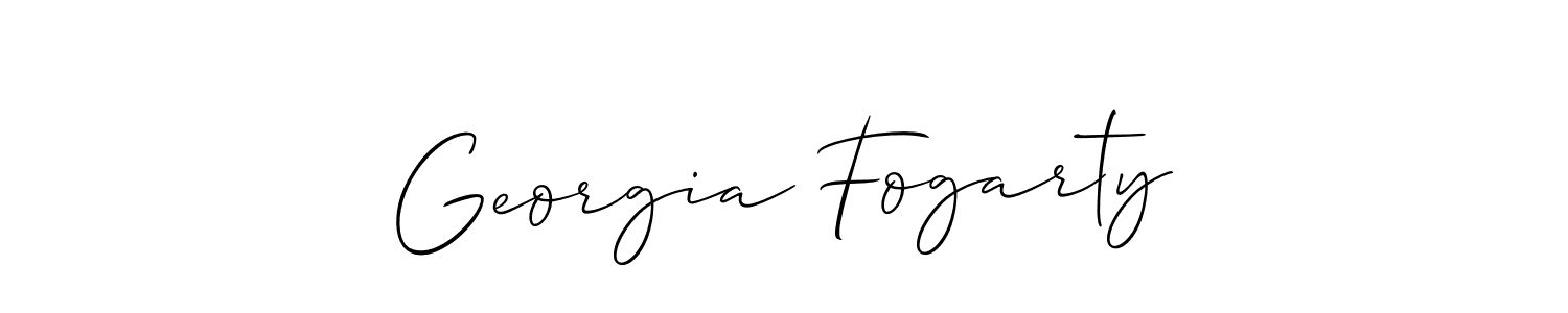 You should practise on your own different ways (Allison_Script) to write your name (Georgia Fogarty) in signature. don't let someone else do it for you. Georgia Fogarty signature style 2 images and pictures png