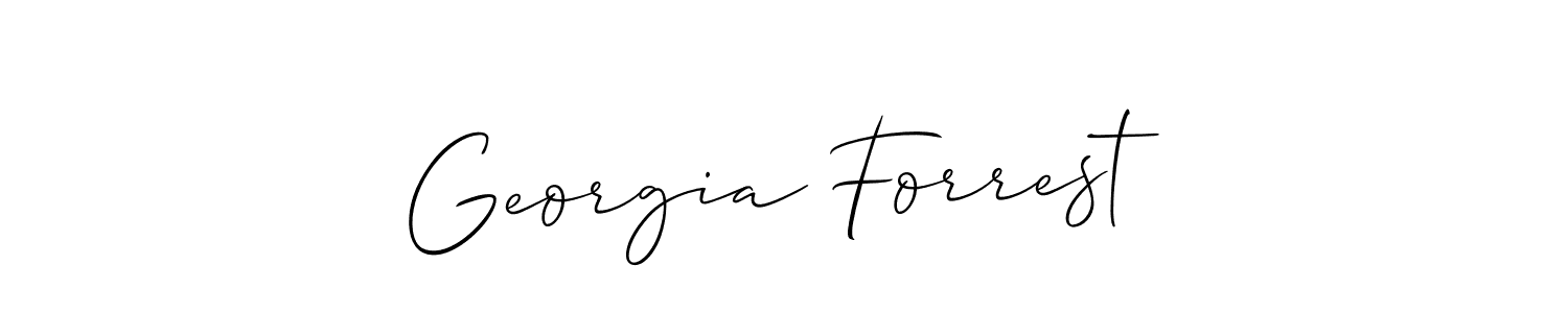 Create a beautiful signature design for name Georgia Forrest. With this signature (Allison_Script) fonts, you can make a handwritten signature for free. Georgia Forrest signature style 2 images and pictures png