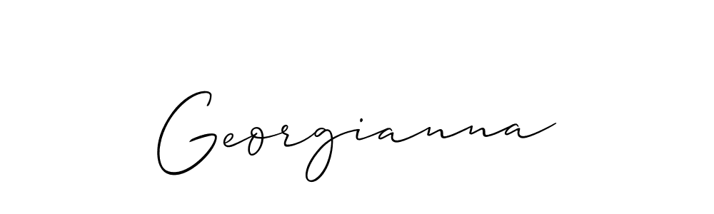 Georgianna stylish signature style. Best Handwritten Sign (Allison_Script) for my name. Handwritten Signature Collection Ideas for my name Georgianna. Georgianna signature style 2 images and pictures png