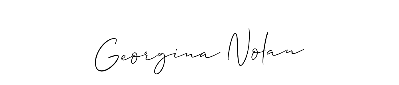 Best and Professional Signature Style for Georgina Nolan. Allison_Script Best Signature Style Collection. Georgina Nolan signature style 2 images and pictures png