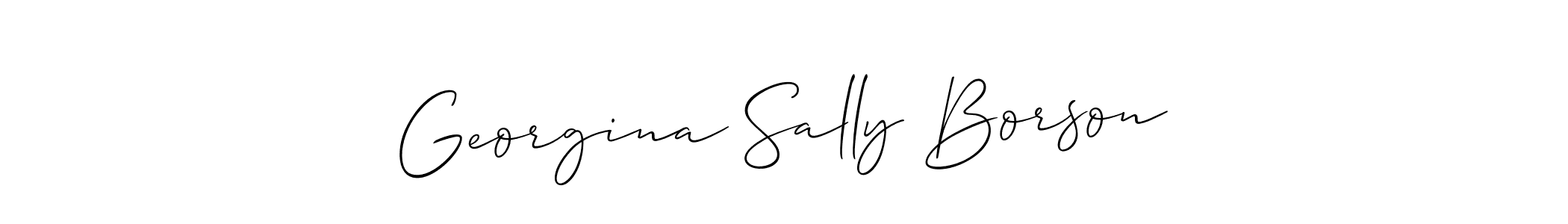 Design your own signature with our free online signature maker. With this signature software, you can create a handwritten (Allison_Script) signature for name Georgina Sally Borson. Georgina Sally Borson signature style 2 images and pictures png