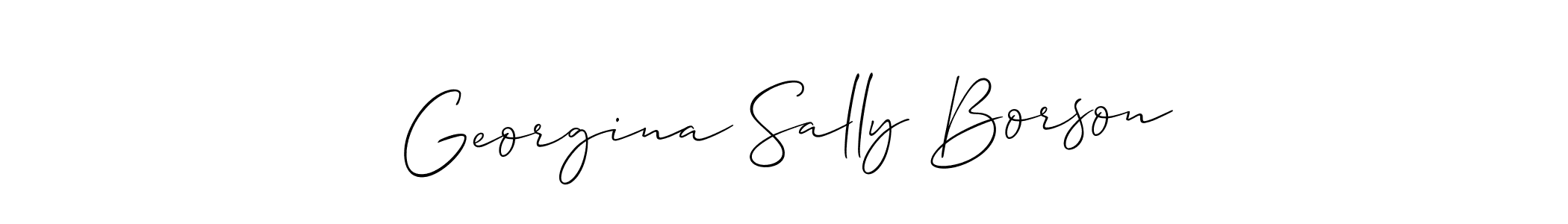See photos of Georgina Sally Borson official signature by Spectra . Check more albums & portfolios. Read reviews & check more about Allison_Script font. Georgina Sally Borson signature style 2 images and pictures png