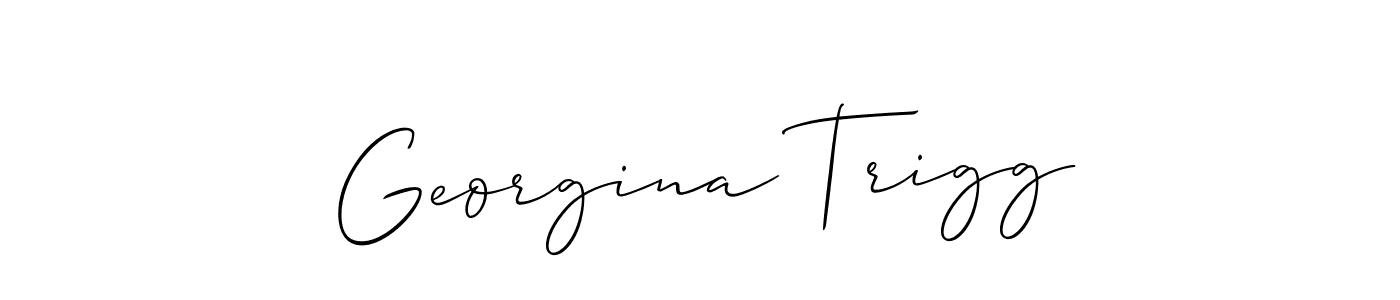 Use a signature maker to create a handwritten signature online. With this signature software, you can design (Allison_Script) your own signature for name Georgina Trigg. Georgina Trigg signature style 2 images and pictures png