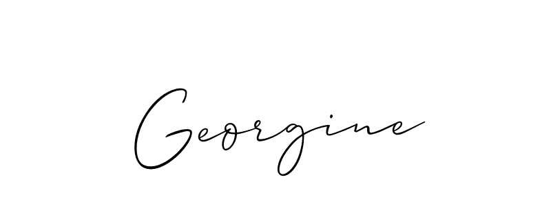 Allison_Script is a professional signature style that is perfect for those who want to add a touch of class to their signature. It is also a great choice for those who want to make their signature more unique. Get Georgine name to fancy signature for free. Georgine signature style 2 images and pictures png