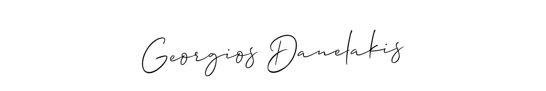 How to make Georgios Danelakis signature? Allison_Script is a professional autograph style. Create handwritten signature for Georgios Danelakis name. Georgios Danelakis signature style 2 images and pictures png