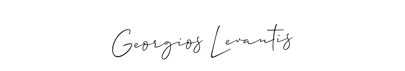 Also You can easily find your signature by using the search form. We will create Georgios Levantis name handwritten signature images for you free of cost using Allison_Script sign style. Georgios Levantis signature style 2 images and pictures png