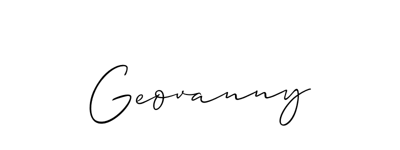 Also You can easily find your signature by using the search form. We will create Geovanny name handwritten signature images for you free of cost using Allison_Script sign style. Geovanny signature style 2 images and pictures png