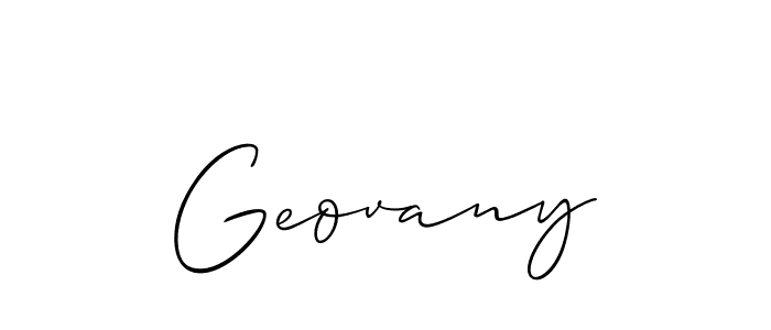 Make a short Geovany signature style. Manage your documents anywhere anytime using Allison_Script. Create and add eSignatures, submit forms, share and send files easily. Geovany signature style 2 images and pictures png