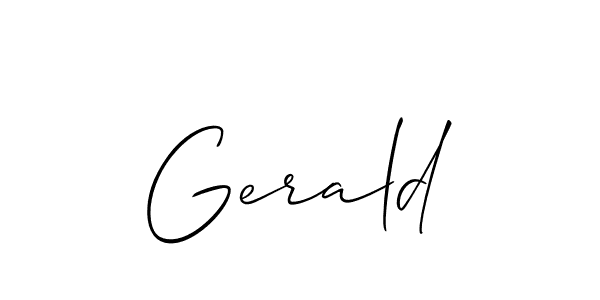 Also You can easily find your signature by using the search form. We will create Gerald name handwritten signature images for you free of cost using Allison_Script sign style. Gerald signature style 2 images and pictures png