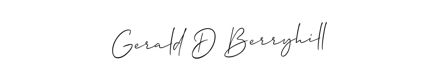 Best and Professional Signature Style for Gerald D Berryhill. Allison_Script Best Signature Style Collection. Gerald D Berryhill signature style 2 images and pictures png