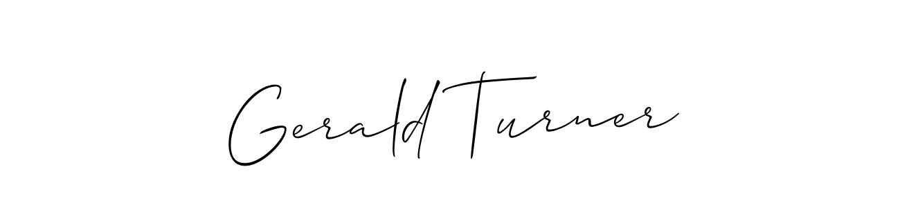 Also we have Gerald Turner name is the best signature style. Create professional handwritten signature collection using Allison_Script autograph style. Gerald Turner signature style 2 images and pictures png