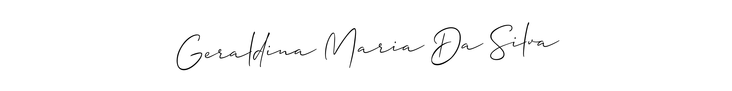 How to make Geraldina Maria Da Silva signature? Allison_Script is a professional autograph style. Create handwritten signature for Geraldina Maria Da Silva name. Geraldina Maria Da Silva signature style 2 images and pictures png
