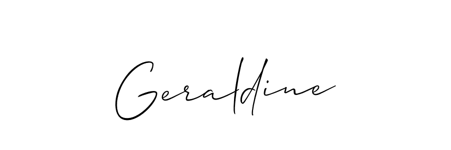 Allison_Script is a professional signature style that is perfect for those who want to add a touch of class to their signature. It is also a great choice for those who want to make their signature more unique. Get Geraldine name to fancy signature for free. Geraldine signature style 2 images and pictures png