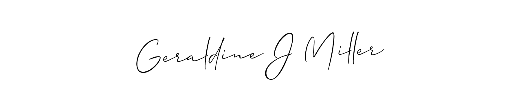 This is the best signature style for the Geraldine J Miller name. Also you like these signature font (Allison_Script). Mix name signature. Geraldine J Miller signature style 2 images and pictures png