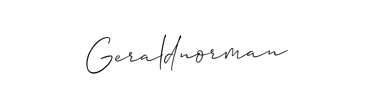 Allison_Script is a professional signature style that is perfect for those who want to add a touch of class to their signature. It is also a great choice for those who want to make their signature more unique. Get Geraldnorman name to fancy signature for free. Geraldnorman signature style 2 images and pictures png