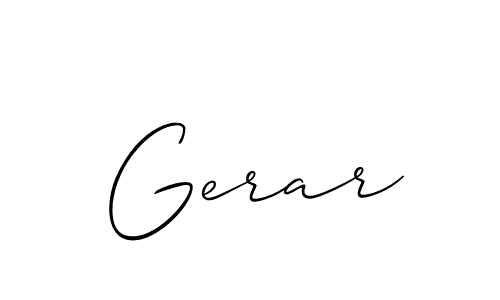 Make a beautiful signature design for name Gerar. Use this online signature maker to create a handwritten signature for free. Gerar signature style 2 images and pictures png