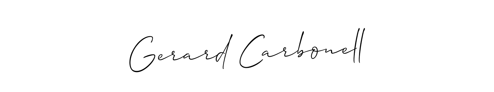 Once you've used our free online signature maker to create your best signature Allison_Script style, it's time to enjoy all of the benefits that Gerard Carbonell name signing documents. Gerard Carbonell signature style 2 images and pictures png