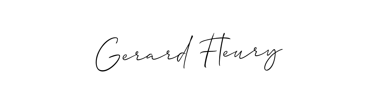 Create a beautiful signature design for name Gerard Fleury. With this signature (Allison_Script) fonts, you can make a handwritten signature for free. Gerard Fleury signature style 2 images and pictures png