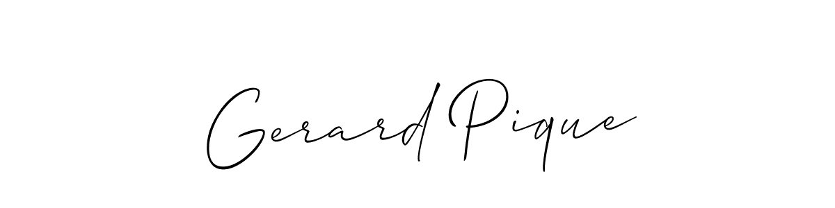 Similarly Allison_Script is the best handwritten signature design. Signature creator online .You can use it as an online autograph creator for name Gerard Pique. Gerard Pique signature style 2 images and pictures png