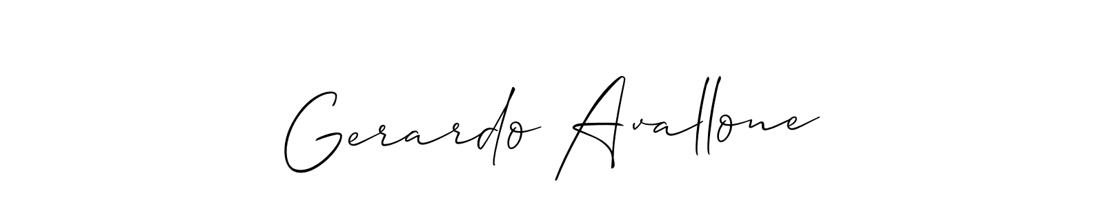 Use a signature maker to create a handwritten signature online. With this signature software, you can design (Allison_Script) your own signature for name Gerardo Avallone. Gerardo Avallone signature style 2 images and pictures png