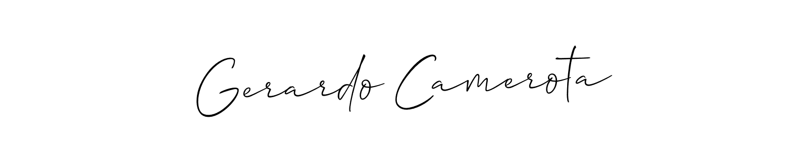 Similarly Allison_Script is the best handwritten signature design. Signature creator online .You can use it as an online autograph creator for name Gerardo Camerota. Gerardo Camerota signature style 2 images and pictures png