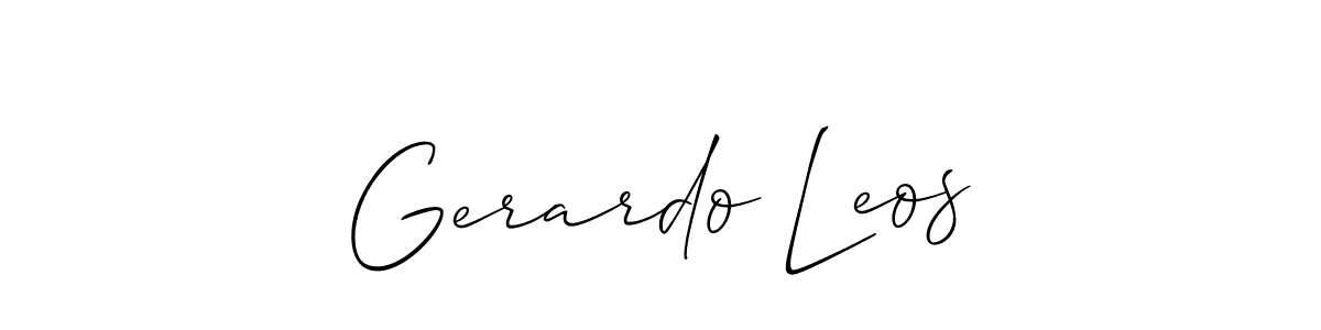 if you are searching for the best signature style for your name Gerardo Leos. so please give up your signature search. here we have designed multiple signature styles  using Allison_Script. Gerardo Leos signature style 2 images and pictures png