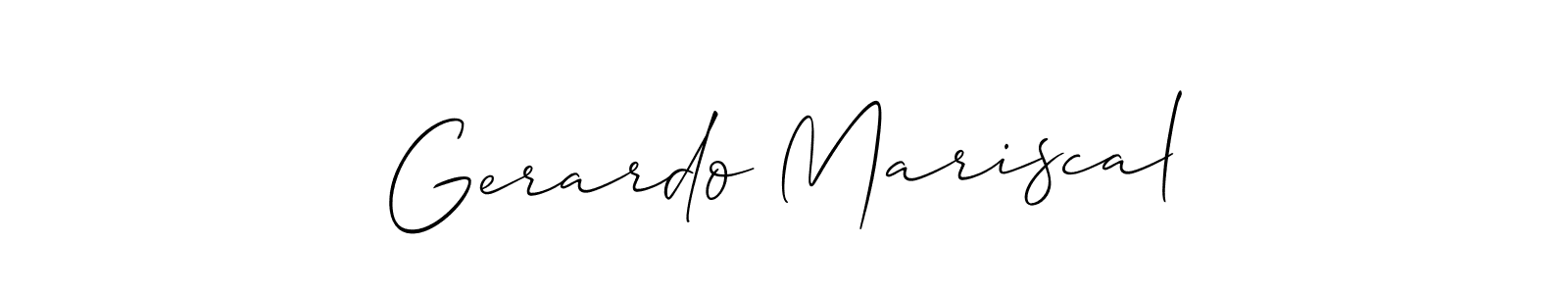 The best way (Allison_Script) to make a short signature is to pick only two or three words in your name. The name Gerardo Mariscal include a total of six letters. For converting this name. Gerardo Mariscal signature style 2 images and pictures png