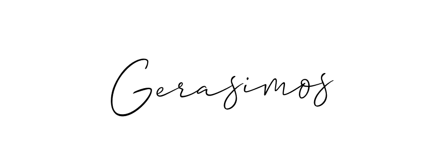 Make a short Gerasimos signature style. Manage your documents anywhere anytime using Allison_Script. Create and add eSignatures, submit forms, share and send files easily. Gerasimos signature style 2 images and pictures png