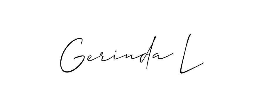 Best and Professional Signature Style for Gerinda L. Allison_Script Best Signature Style Collection. Gerinda L signature style 2 images and pictures png