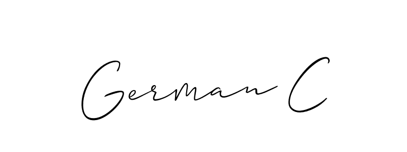 You can use this online signature creator to create a handwritten signature for the name German C. This is the best online autograph maker. German C signature style 2 images and pictures png