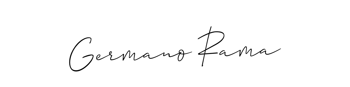 Once you've used our free online signature maker to create your best signature Allison_Script style, it's time to enjoy all of the benefits that Germano Rama name signing documents. Germano Rama signature style 2 images and pictures png