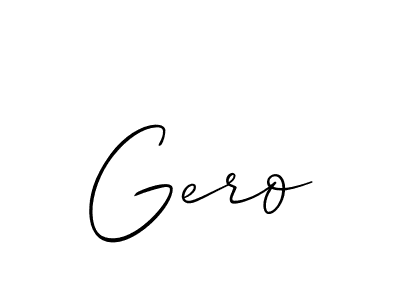 It looks lik you need a new signature style for name Gero. Design unique handwritten (Allison_Script) signature with our free signature maker in just a few clicks. Gero signature style 2 images and pictures png