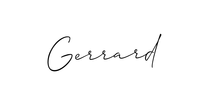 Also we have Gerrard name is the best signature style. Create professional handwritten signature collection using Allison_Script autograph style. Gerrard signature style 2 images and pictures png