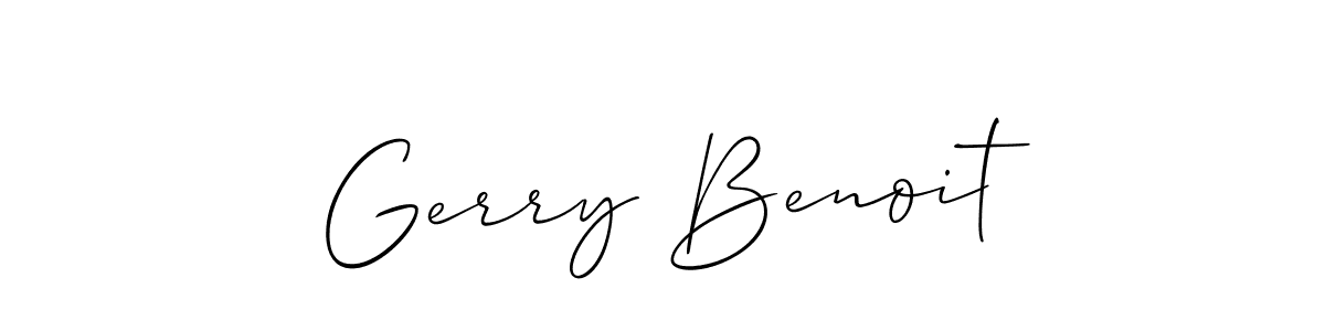 How to make Gerry Benoit signature? Allison_Script is a professional autograph style. Create handwritten signature for Gerry Benoit name. Gerry Benoit signature style 2 images and pictures png