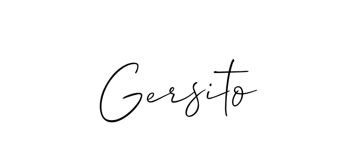 Once you've used our free online signature maker to create your best signature Allison_Script style, it's time to enjoy all of the benefits that Gersito name signing documents. Gersito signature style 2 images and pictures png