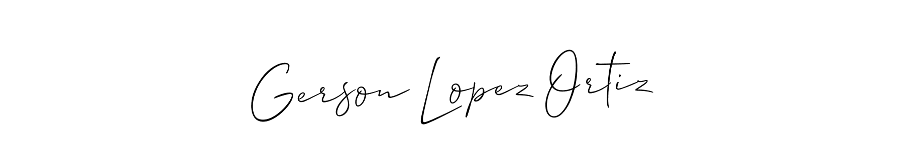 Check out images of Autograph of Gerson Lopez Ortiz name. Actor Gerson Lopez Ortiz Signature Style. Allison_Script is a professional sign style online. Gerson Lopez Ortiz signature style 2 images and pictures png