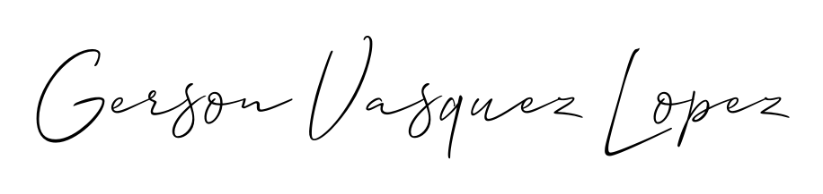 Make a short Gerson Vasquez Lopez signature style. Manage your documents anywhere anytime using Allison_Script. Create and add eSignatures, submit forms, share and send files easily. Gerson Vasquez Lopez signature style 2 images and pictures png