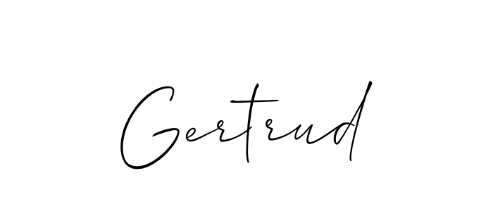 Also we have Gertrud name is the best signature style. Create professional handwritten signature collection using Allison_Script autograph style. Gertrud signature style 2 images and pictures png