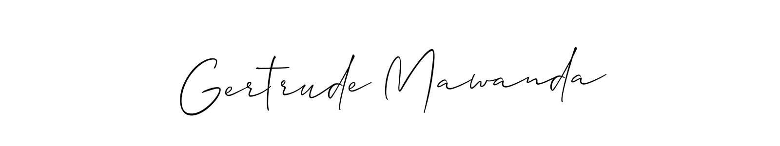 How to make Gertrude Mawanda signature? Allison_Script is a professional autograph style. Create handwritten signature for Gertrude Mawanda name. Gertrude Mawanda signature style 2 images and pictures png
